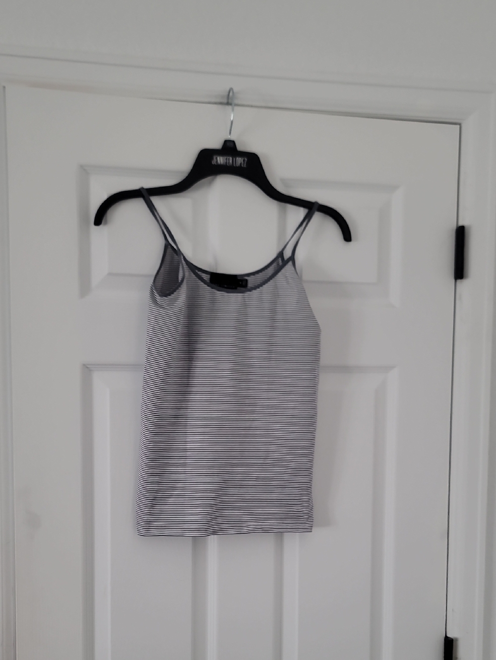 The Limited Black & White Striped Cami Top